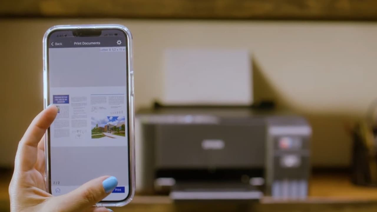 Usando smartphone para imprimir documento na Epson L3250