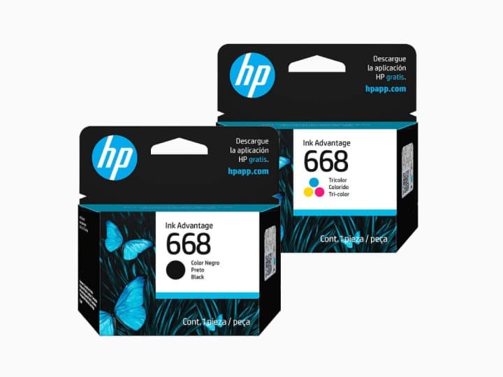Cartuchos HP 668 preto e colorido para HP DeskJet Ink Advantage 2975